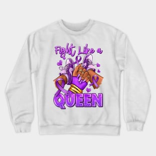 Lupus Awareness Afro Girl Sneakers, Lupus Cancer Awareness Crewneck Sweatshirt